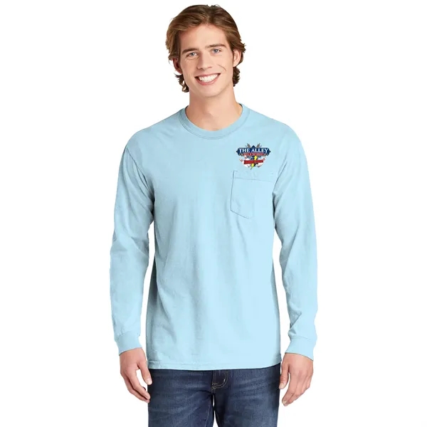COMFORT COLORS ADULT 6.1 OZ LONG-SLEEVE POCKET T-SHIRT... from ASI 30208 A P Specialties / AP Specialties