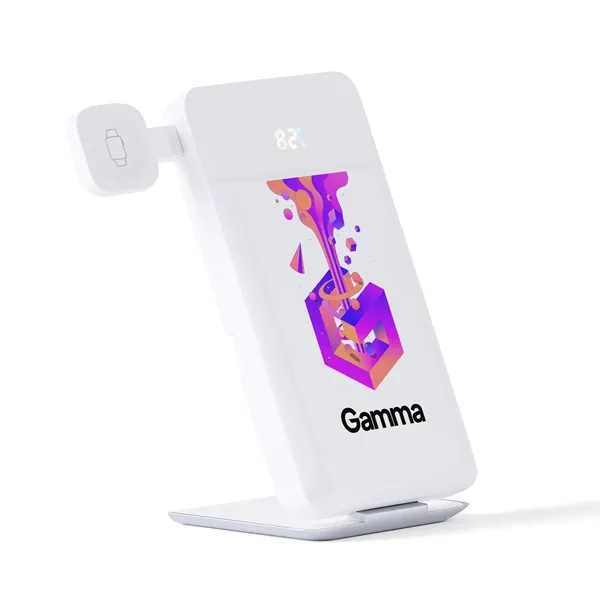 A 10,000 mAh, 3-in-1 wireless charger, charging station, and phone stand... from ASI 91435 Tomax USA