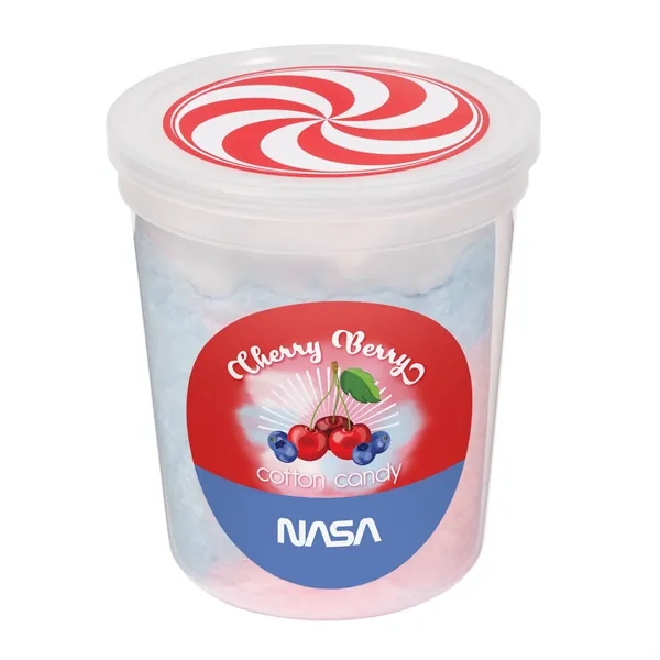 Cotton Candy Tub with Custom Label... from ASI 44900 NC Custom (CI/Lanco) / Chocolate Inn