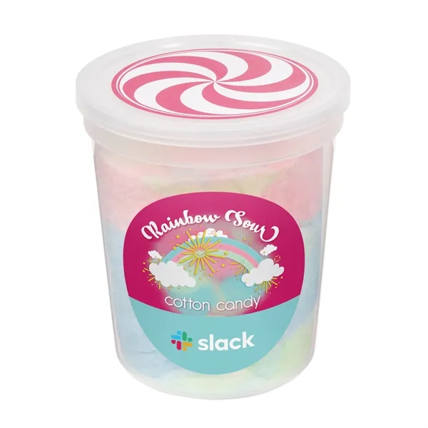 Cotton Candy Tub with Custom Label... from ASI 44900 NC Custom (CI/Lanco) / Chocolate Inn