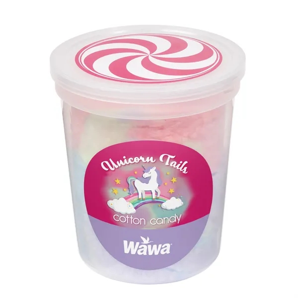 Cotton Candy Tub with Custom Label... from ASI 44900 NC Custom (CI/Lanco) / Chocolate Inn