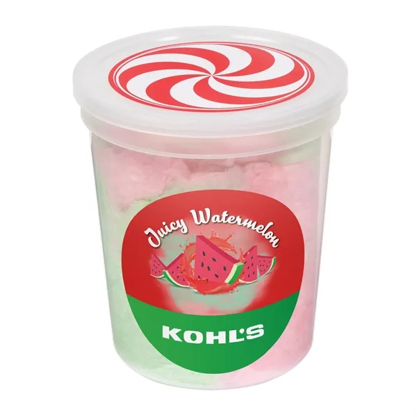 Cotton Candy Tub with Custom Label... from ASI 44900 NC Custom (CI/Lanco) / Chocolate Inn
