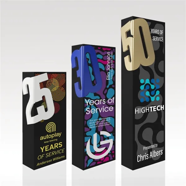 Shine bright with attractive, energetic and engaging accents! Style your award... from ASI 93986 Visions/Awardcraft