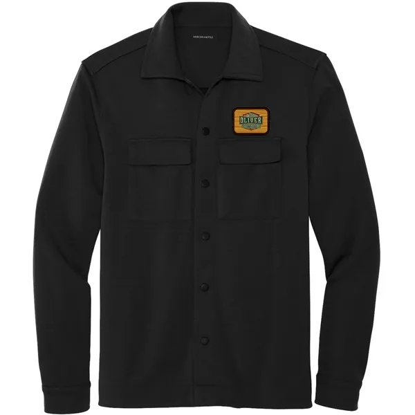 MERCER+METTLE™ DOUBLE-KNIT SNAP FRONT EMBLEM JACKET... from ASI 30208 A P Specialties / AP Specialties