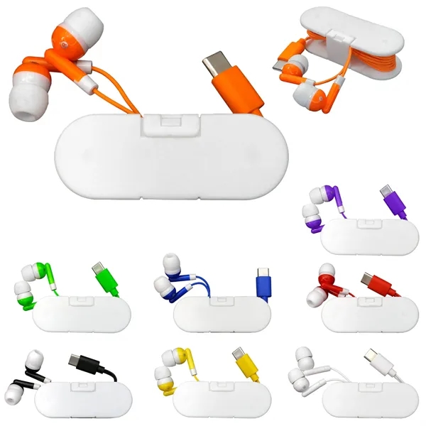 Type C Ear Bud Wrap Phone Stand... from ASI 30208 A P Specialties / AP Specialties