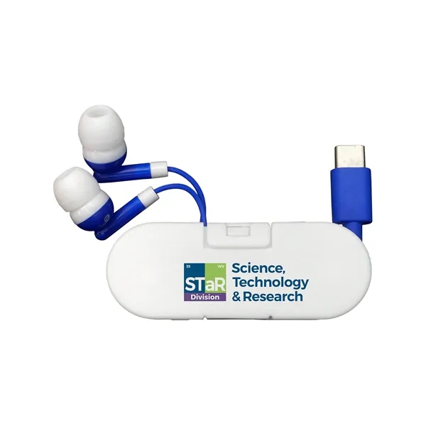 Type C Ear Bud Wrap Phone Stand... from ASI 30208 A P Specialties / AP Specialties