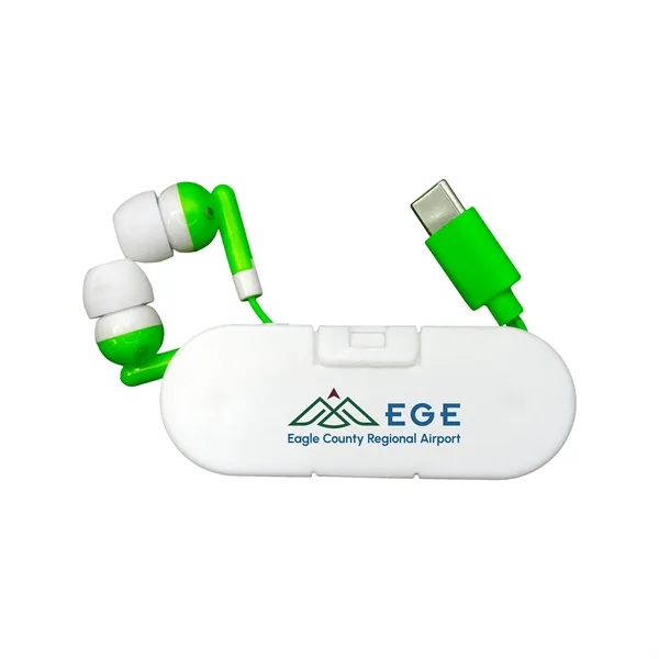 Type C Ear Bud Wrap Phone Stand... from ASI 30208 A P Specialties / AP Specialties