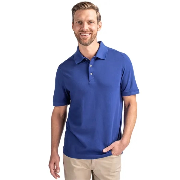 Men's polo with short sleeves, UPF 35+ protection, moisture-wicking performance, collar,... from ASI 47965 Cutter & Buck