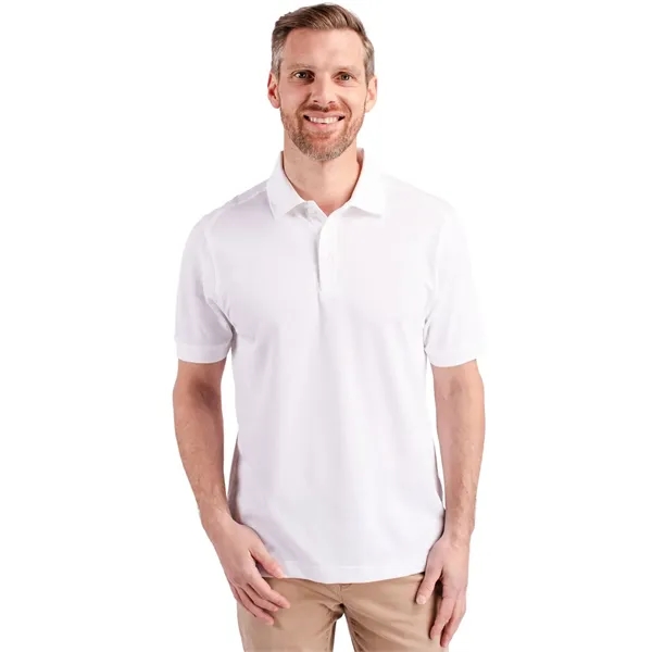 Men's polo with short sleeves, UPF 35+ protection, moisture-wicking performance, collar,... from ASI 47965 Cutter & Buck