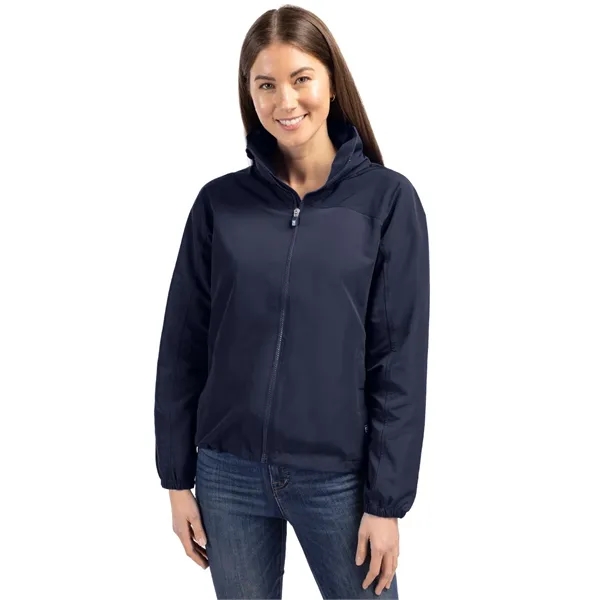 Women's jacket with a full-zip, wind and water resistance, and hood.... from ASI 47965 Cutter & Buck