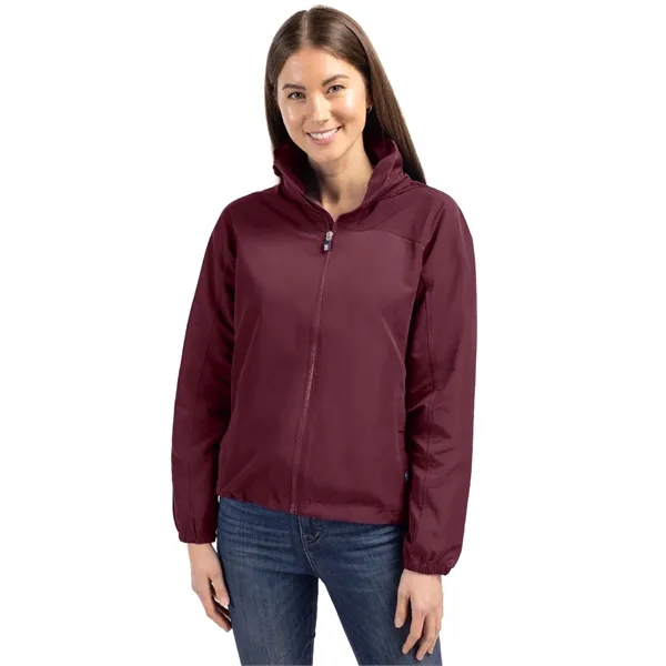 Women's jacket with a full-zip, wind and water resistance, and hood.... from ASI 47965 Cutter & Buck