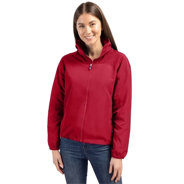 Women's jacket with a full-zip, wind and water resistance, and hood.... from ASI 47965 Cutter & Buck
