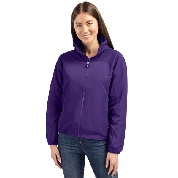 Women's jacket with a full-zip, wind and water resistance, and hood.... from ASI 47965 Cutter & Buck