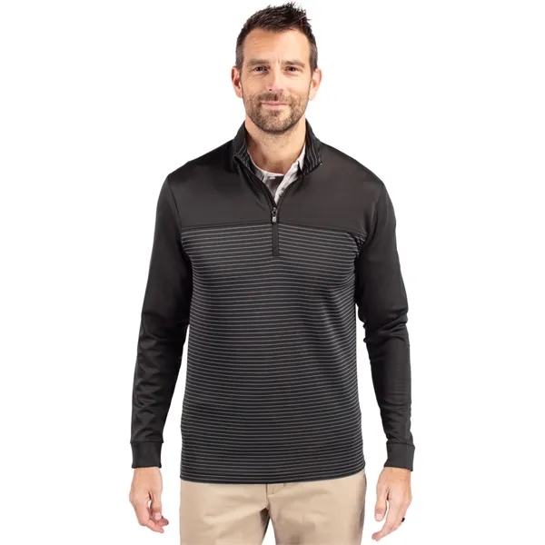Men's sweatshirt with a half-zip, UPF 50+ protection, matte fabric finish,... from ASI 47965 Cutter & Buck
