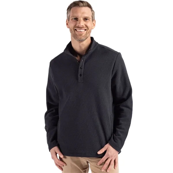 Men's sweatshirt with moisture-wicking performance and snap placket closure.... from ASI 47965 Cutter & Buck