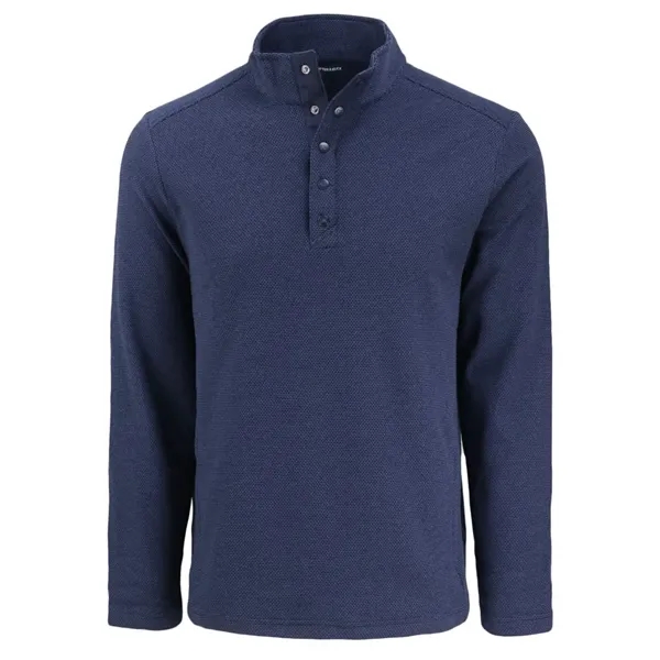 Men's sweatshirt with moisture-wicking performance and snap placket closure.... from ASI 47965 Cutter & Buck