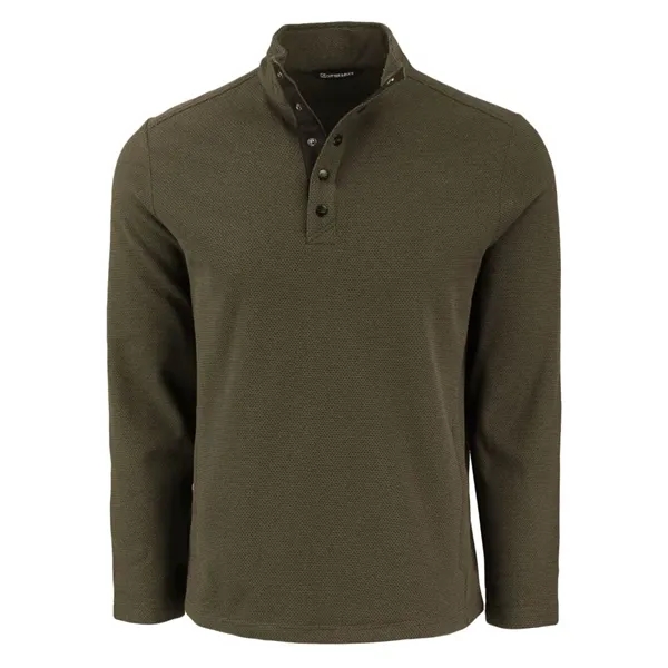 Men's sweatshirt with moisture-wicking performance and snap placket closure.... from ASI 47965 Cutter & Buck