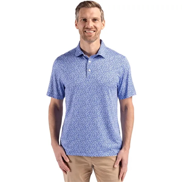 Men's polo with short sleeves, 4-way stretch, moisture-wicking performance, and UPF50+... from ASI 47965 Cutter & Buck