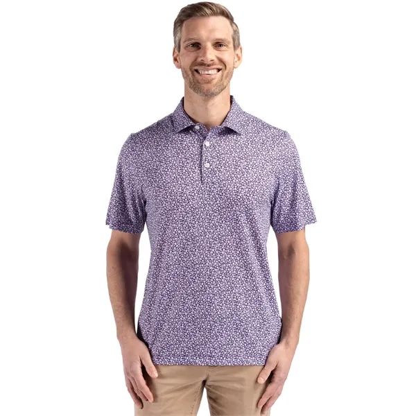 Men's polo with short sleeves, 4-way stretch, moisture-wicking performance, and UPF50+... from ASI 47965 Cutter & Buck