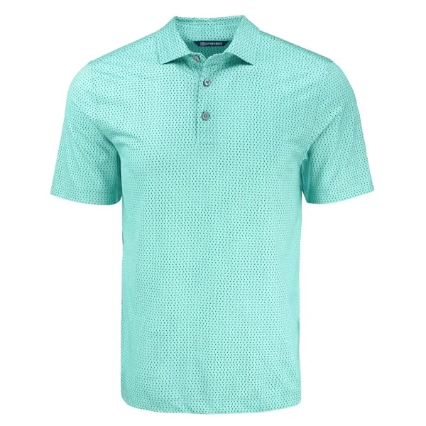 Cutter & Buck Pike Eco Shadow Check Print Recycled Mens Polo... from ASI 47965 Cutter & Buck