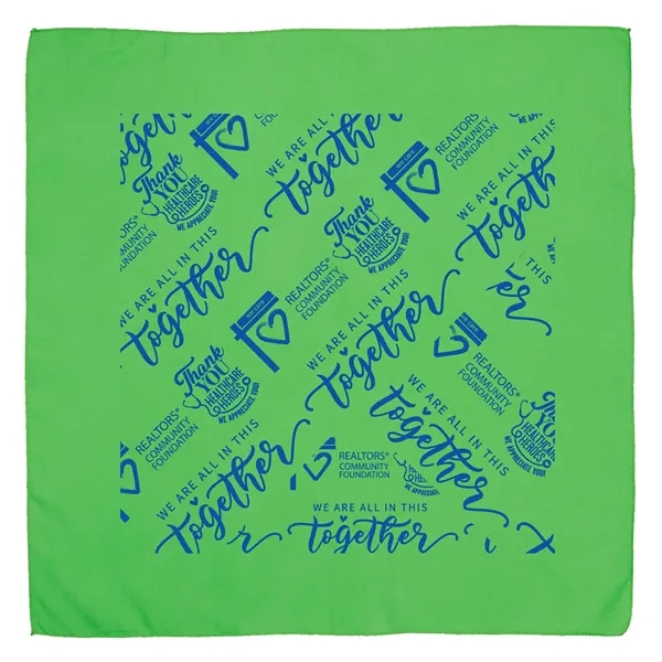 22" x 22" polyester bandana with sublimated imprint.... from ASI 62660 Innovation Line
