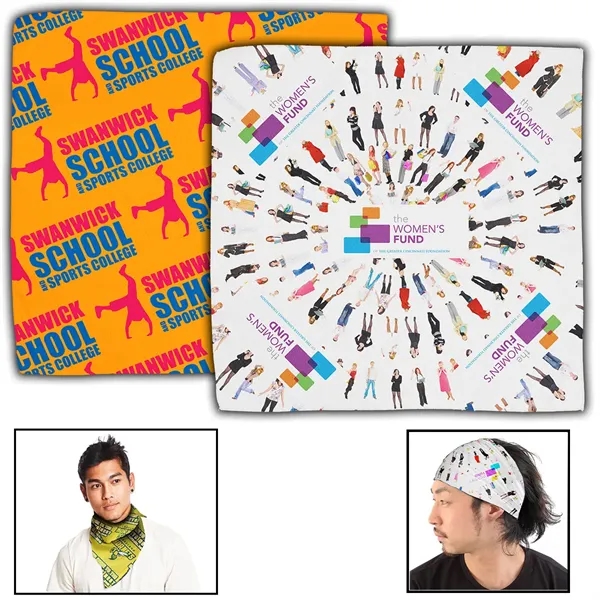 22" x 22" polyester bandana with sublimated imprint.... from ASI 62660 Innovation Line