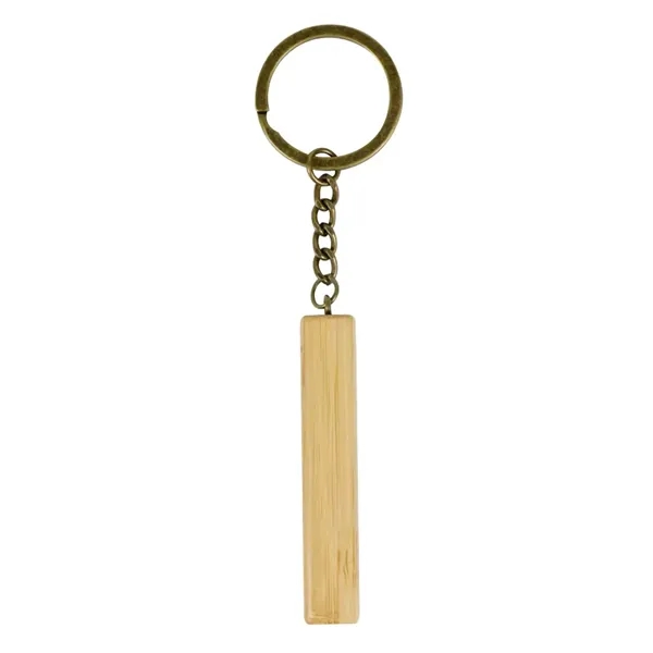 Wooden stick keychain plus laser engraving on 1 location... from ASI 37218 Athena Promo (tm)
