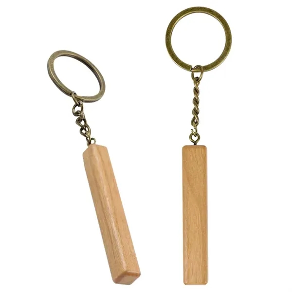 Wooden stick keychain plus laser engraving on 1 location... from ASI 37218 Athena Promo (tm)