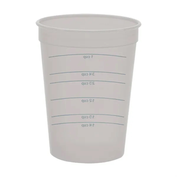 12 oz. measuring cup. FDA compliant--safe for food contact; 1-color screen... from ASI 92980 WOV-IN® / Promopet