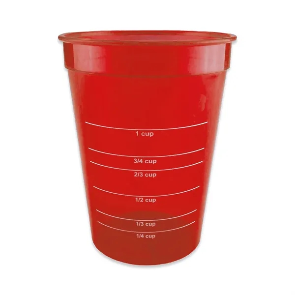 12 oz. measuring cup. FDA compliant--safe for food contact; 1-color screen... from ASI 92980 WOV-IN® / Promopet