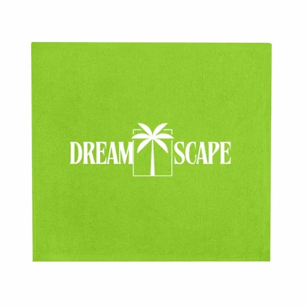 15.5" x 13.25" rally towel made of terry cloth.... from ASI 63549 Jornik Manufacturing Corp