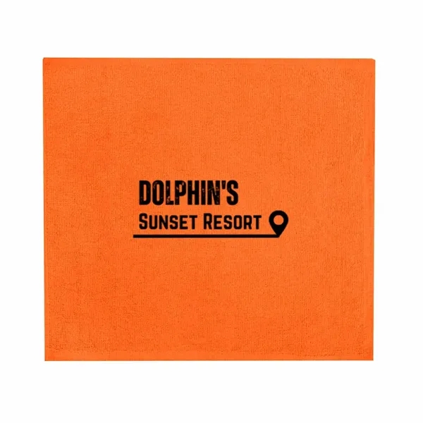 15.5" x 13.25" rally towel made of terry cloth.... from ASI 63549 Jornik Manufacturing Corp