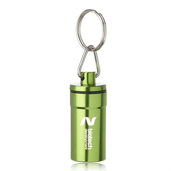 Aluminum pill bottle holder with key ring.... from ASI 39552 BEL Promo