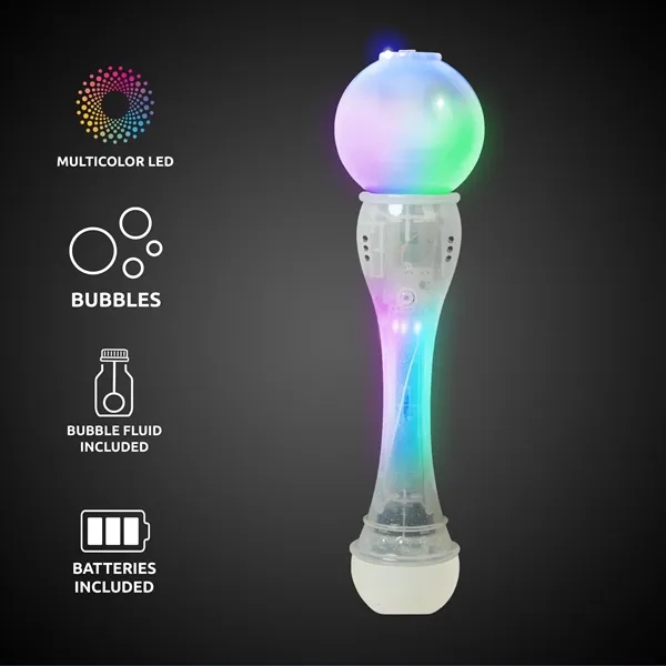 Translucent bubble wand with LED lights.... from ASI 42016 Brighter Promotions Inc / Chemical Light™