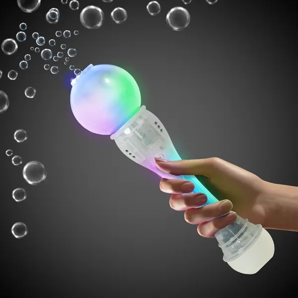 Translucent bubble wand with LED lights.... from ASI 42016 Brighter Promotions Inc / Chemical Light™