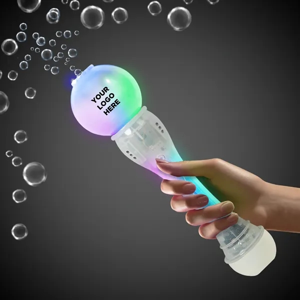 Translucent bubble wand with LED lights.... from ASI 42016 Brighter Promotions Inc / Chemical Light™