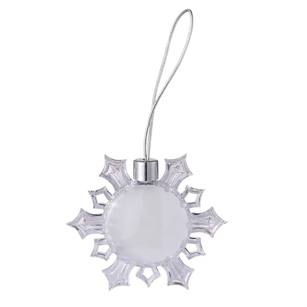 3" Clear Snowflake Full Color Aluminum Sheet Ornament with white box... from ASI 41511 Brainchild USA Inc
