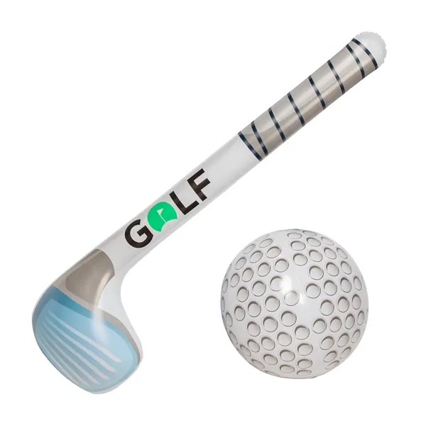 Light up inflatable golf club and golf ball set.... from ASI 42016 Brighter Promotions Inc / Chemical Light™