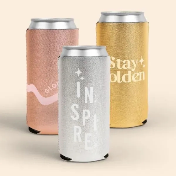 Metallic Neoprene ( Wetsuit Material ), collapsible can insulator with customizable... from ASI 74710 Numo