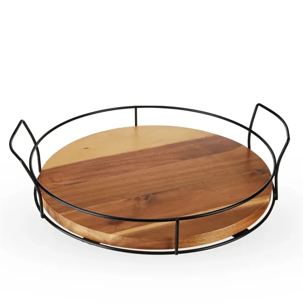 Modern Design Meets Classic Hospitality In This Wooden Cocktail Tray... from ASI 61966 HPG / HPG Gold Beacon Premium Brands