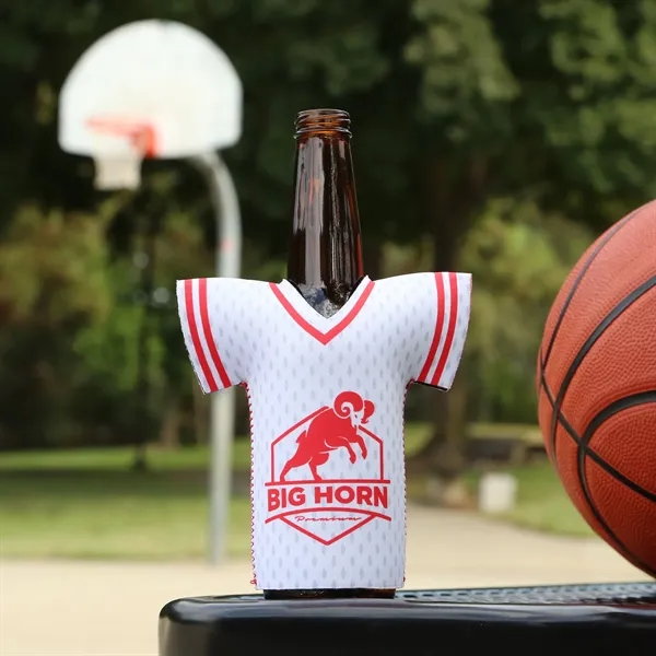 Keep drinks cold with Full Color Reversible Jersey Neoprene Bottle Cooler... from ASI 61966 HPG / HPG Gold Best Promotions USA