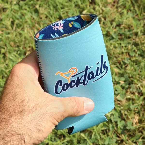 Keep drinks cold with Full Color Reversible Slim Neoprene Can Cooler... from ASI 61966 HPG / HPG Gold Best Promotions USA