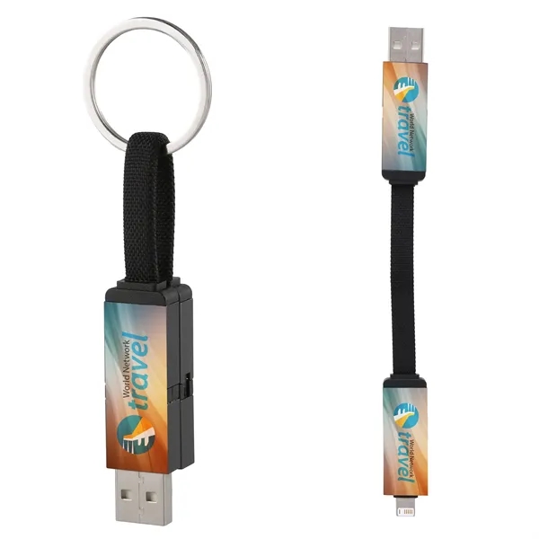 The stylish & eco-friendly Key Connect Cable has USB-A/Type-C and Type-C/Lightning... from ASI 61966 HPG / HandStands
