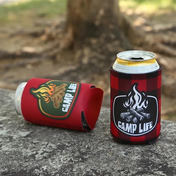 Keep drinks cold with Full Color Reversible Neoprene Can Cooler vibrant,... from ASI 61966 HPG / HPG Gold Best Promotions USA