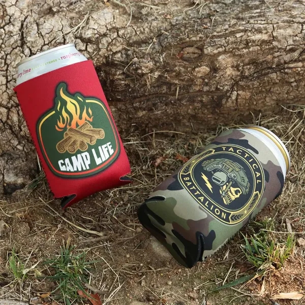 Keep drinks cold with Full Color Reversible Neoprene Can Cooler vibrant,... from ASI 61966 HPG / HPG Gold Best Promotions USA