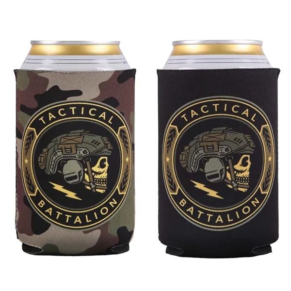 Keep drinks cold with Full Color Reversible Neoprene Can Cooler vibrant,... from ASI 61966 HPG / HPG Gold Best Promotions USA