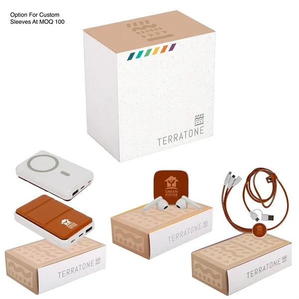 Stay powered with the TerraTone™ Rhythm & Recharge Kit: wireless earbuds,... from ASI 61966 HPG / OrigAudio