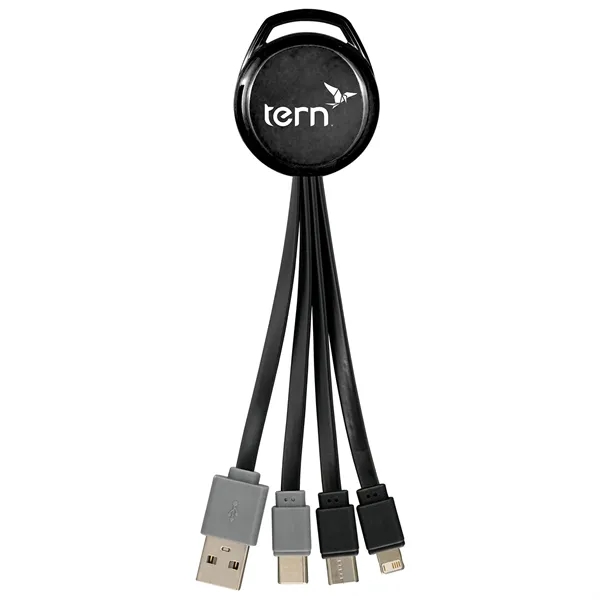 Metallic Vivid Dual Input 3-in-1 Charging Cable... from ASI 30208 A P Specialties / AP Specialties