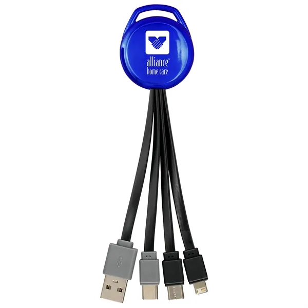 Metallic Vivid Dual Input 3-in-1 Charging Cable... from ASI 30208 A P Specialties / AP Specialties