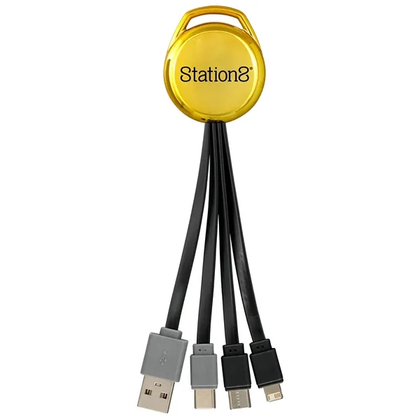 Metallic Vivid Dual Input 3-in-1 Charging Cable... from ASI 30208 A P Specialties / AP Specialties